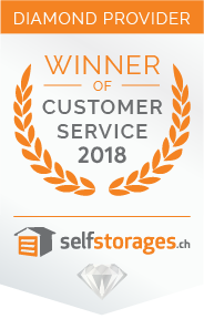 Lagerraum mit Customer Service Award Zürich 2018